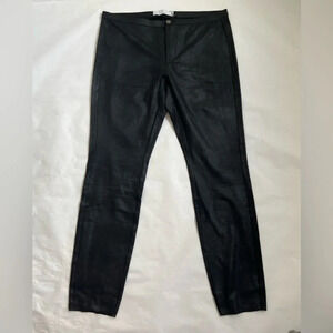 Coated Starchy Wet Looking Skinny Legs Pants In Black Women's Sz US 14 XXL NWT